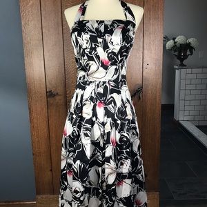 {WHBM} 100% Silk halter dress